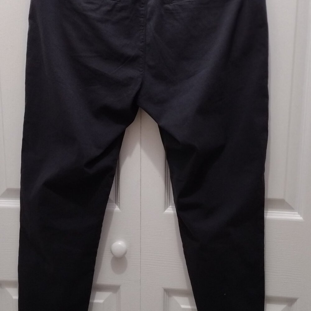 Frank & Eileen Women’s Cropped Pants – Size 10 – Dark Gray/Black Raw Hem Modern - Picture 7 of 11